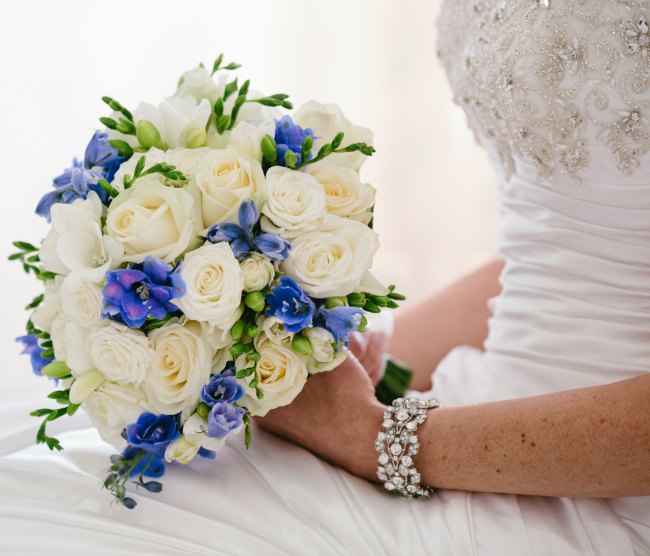 Real brides wedding bracelet and bouquet sydney